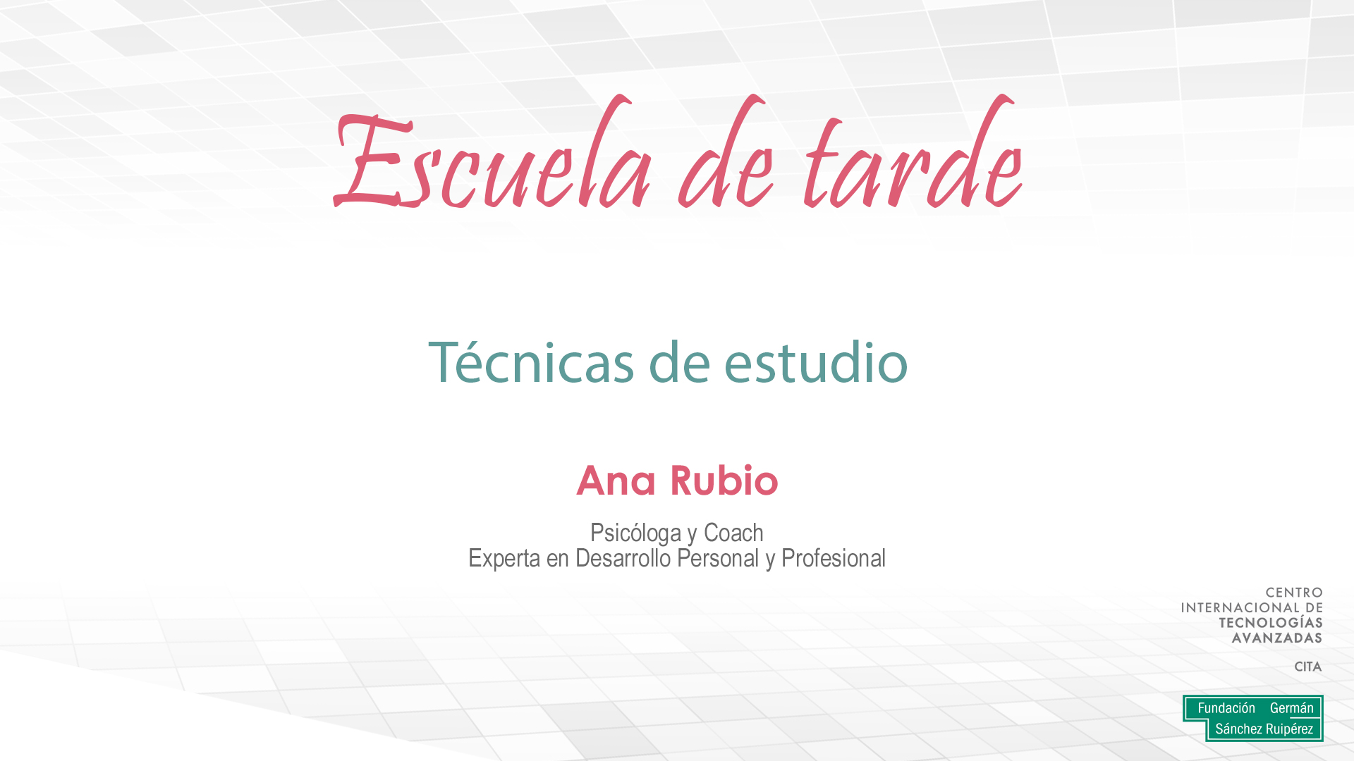Técnicas de estudio por Ana Rubio